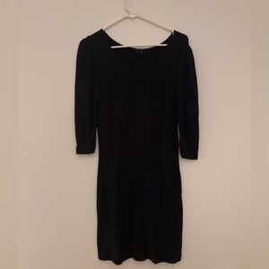 Theory Navy 3/4 Sleeve Dress